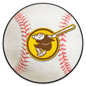 MLB - San Diego Padres Brown/Yellow Baseball Mat 27" diameter