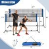 Folding Indoor & Outdoor Portable Badminton Net Set